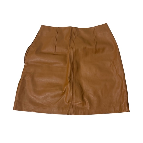 H&M Brown Leather Pencil Skirt - Picture 3 of 3